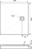 Душевой поддон Good Door Essentia 2 100x90 графит ЛП00220