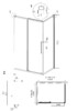 Душевое ограждение Grossman Cosmo 120.K33.02.1280.10.00 120x80