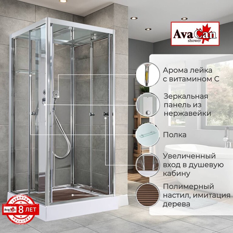 Душевая кабина AvaCan Z1910 100x100