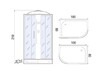 Душевая кабина River Dunay 100/80/24 МТ L 100x80
