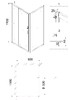 Душевое ограждение Niagara NG-43-11AG-A80G 110x80