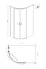 Душевое ограждение Ambassador Queen 11011103R 120x80