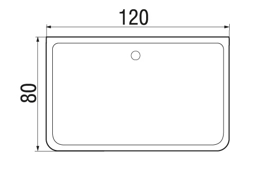 Душевая кабина River Vitim 120/80/24 МТ 120x80