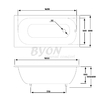 Чугунная ванна Byon B13 Maxi 180x80x45