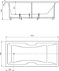 Акриловая ванна Акватек Феникс 180x85