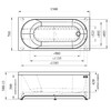 Акриловая ванна Radomir Виктория лайт 150x70