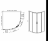 Душевое ограждение Aquatek Ария AQ ARI RO 09020BL 90x90