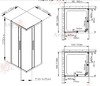 Душевое ограждение AvaCan KС 100-110 MT 100-110x100-110