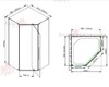 Душевое ограждение AvaCan PB 100 MT 100x100