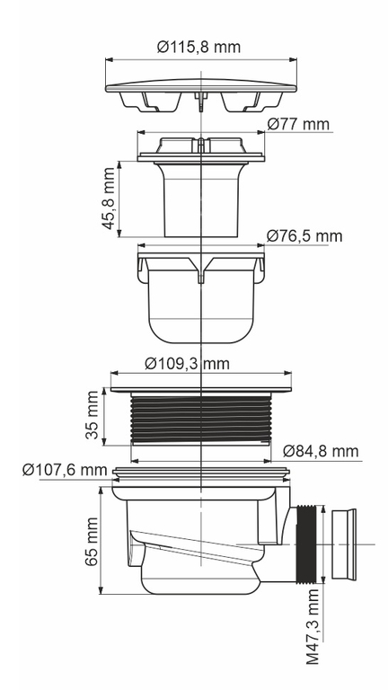 Душевой поддон WasserKRAFT Isen 26T00 80x80