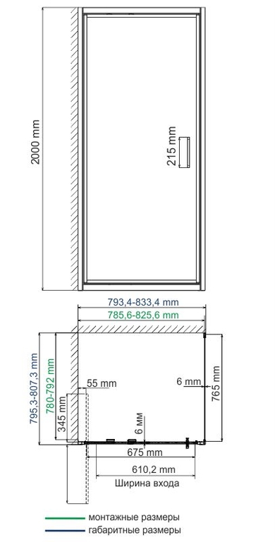 Душевое ограждение WasserKRAFT Salm 27I02 80x80