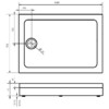 Душевой поддон Good Door Олимпик 110x70 белый ПН00054