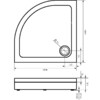 Душевой поддон Good Door Раунд 100x100 белый ПН00068