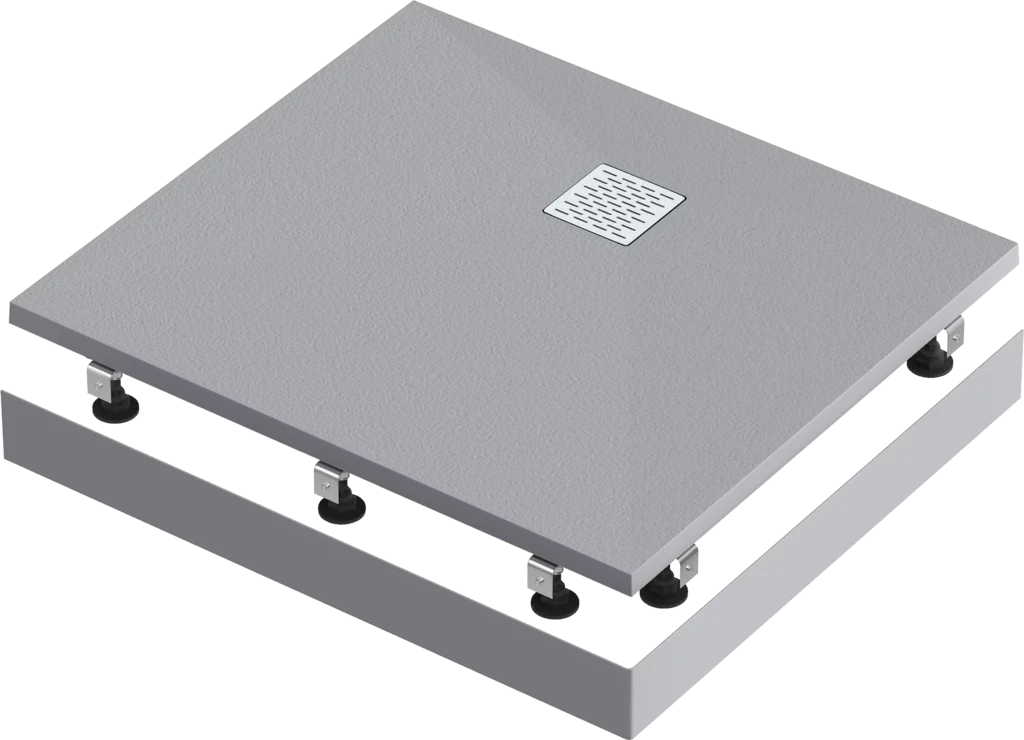 Душевой поддон Good Door Essentia 2 100x90 графит ЛП00220
