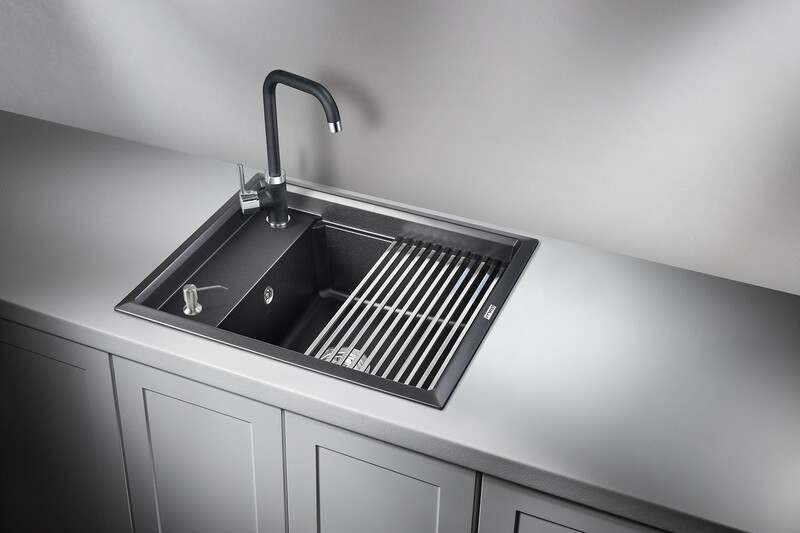 Мойка для кухни Granula Kitchen Space 6004 ЧЕРНЫЙ