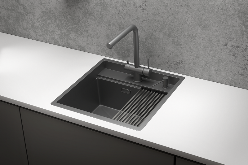 Мойка для кухни Granula Kitchen Space 5051 ГРАФИТ МАТОВЫЙ