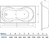 Акриловая ванна Koller Pool Malibu 160x70