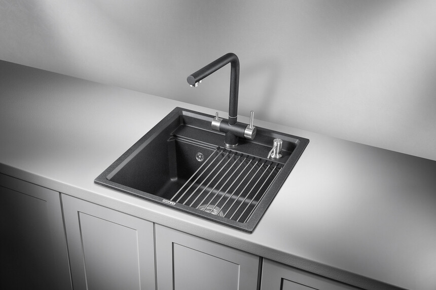 Мойка для кухни Granula Kitchen Space 5002 ЧЕРНЫЙ