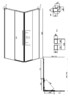Душевое ограждение Grossman Galaxy 300.K33.01.1280.21.10 120x80
