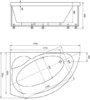 Акриловая ванна Акватек Аякс 2 AYK170-0000085 170x110 L