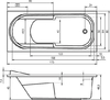 Акриловая ванна Riho Columbia 175x80