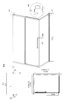 Душевое ограждение Grossman Cosmo 120.K33.02.1070.21.02 100x70