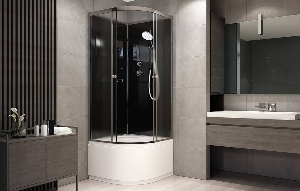 Душевая кабина AvaCan B90 BLACK 90x90