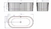 Акриловая ванна Esbano Tortuga white 170x80