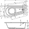 Акриловая ванна Riho Delta 160x80 R