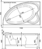 Акриловая ванна Aquanet Mayorca 150x100 L