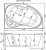 Акриловая ванна Aquanet Capri 170x110 R