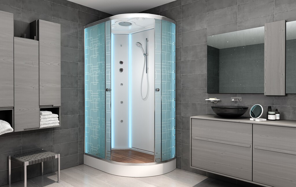 Душевая кабина AvaCan EM1512L N LED 120x80