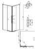 Душевое ограждение Grossman Galaxy 300.K33.01.1110.21.10 110x100