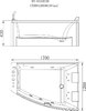 Гидромассажная ванна Orans BT-65100 XR 170x120
