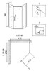 Душевое ограждение Niagara NG-6405-08 GOLD 90x90