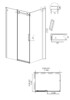 Душевое ограждение Grossman Classic 120.K33.04.1080.42.00 100x70