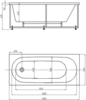 Акриловая ванна Акватек Оберон 160x70