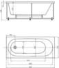 Акриловая ванна Акватек Оберон OBR160-0000020 160x70