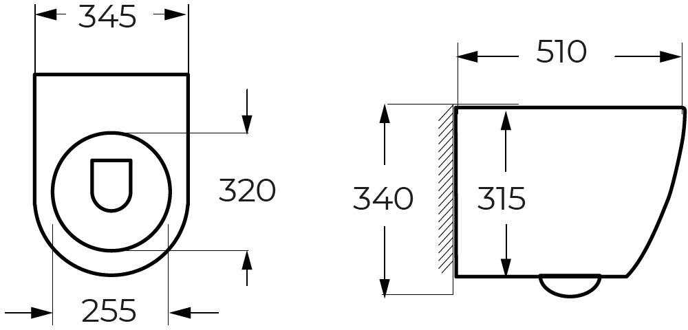 Унитаз подвесной Milleau CONT M0205WH