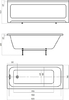 Акриловая ванна Акватек Мия 165x70