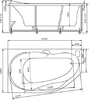 Акриловая ванна Акватек Таурус 170x100 L