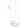 Душевая дверь WasserKRAFT Elbe 74P12 100x200