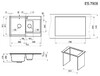 Мойка для кухни Granula Estetica 7808 ГРАФИТ