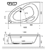 Акриловая ванна Excellent Newa 160x95 L