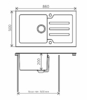 Мойка для кухни Tolero Ceramic Glass TG-860 черная