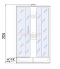 Душевая кабина River Nara Eco Б/К 90/24 BL B 90x90