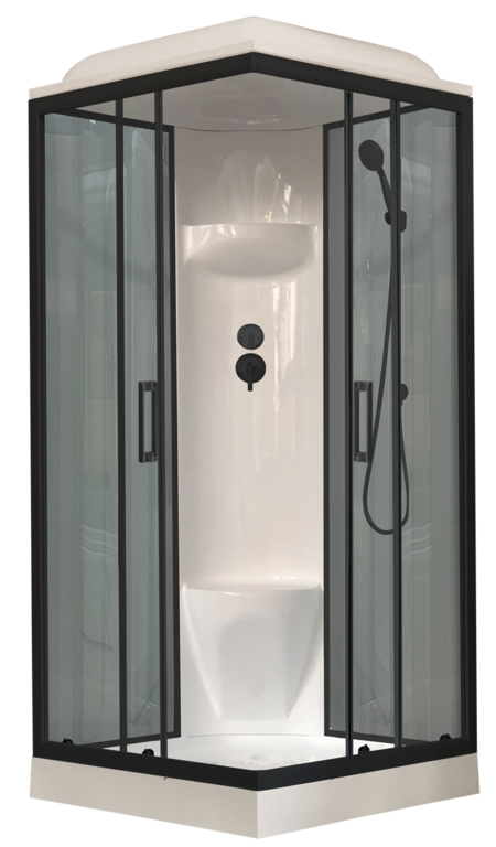 Душевая кабина Royal Bath RB80HP6-GT-BL 80x80