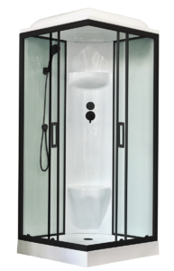 Душевая кабина Royal Bath RB80HP6-WT-BL 80x80
