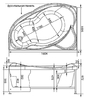 Акриловая ванна Aquanet Jamaica 160x100 L