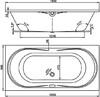 Акриловая ванна Vagnerplast Briana 185x90
